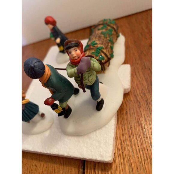 Department 56 Bringing Home the Yule Log - Picture 3 of 10